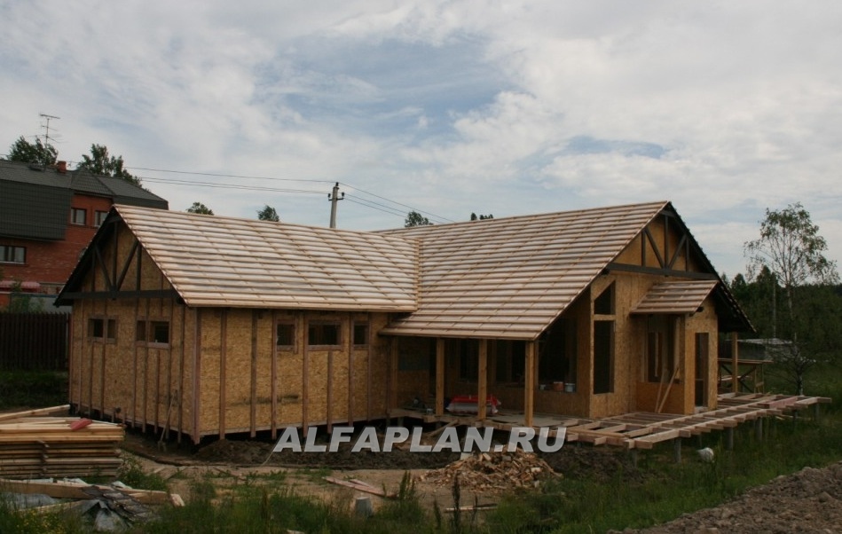 Строительство дома по проекту W004 - фото №3