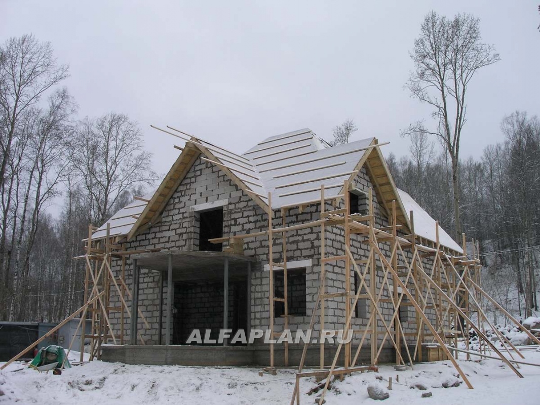 Строительство дома по проекту 38A - фото №14