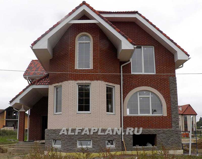 Строительство дома по проекту 70B - фото №1