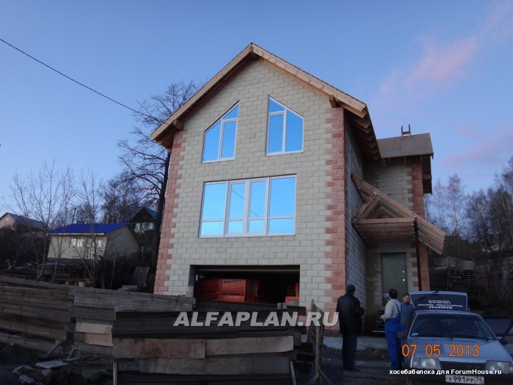 Строительство дома по проекту 72E - фото №1