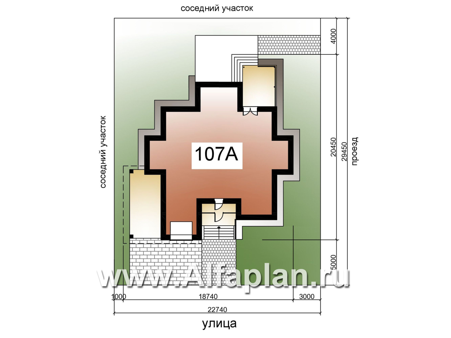Проекты домов Альфаплан - «Современник» - коттедж с панорамными окнами - дополнительное изображение №7