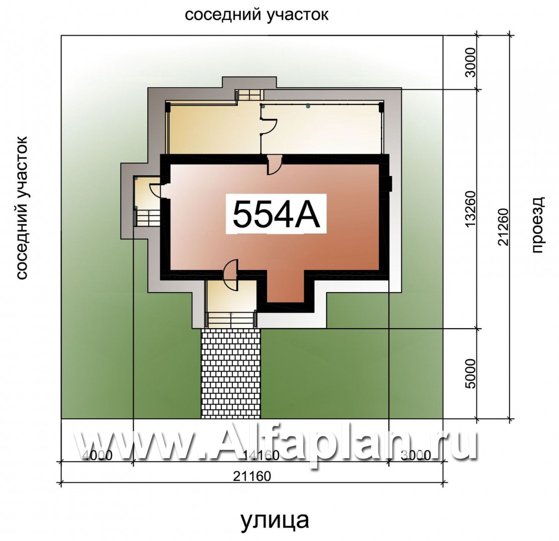 «Мотивация успеха» - проект двухэтажного дома с террасой, в скандинавском стиле - дизайн дома №2