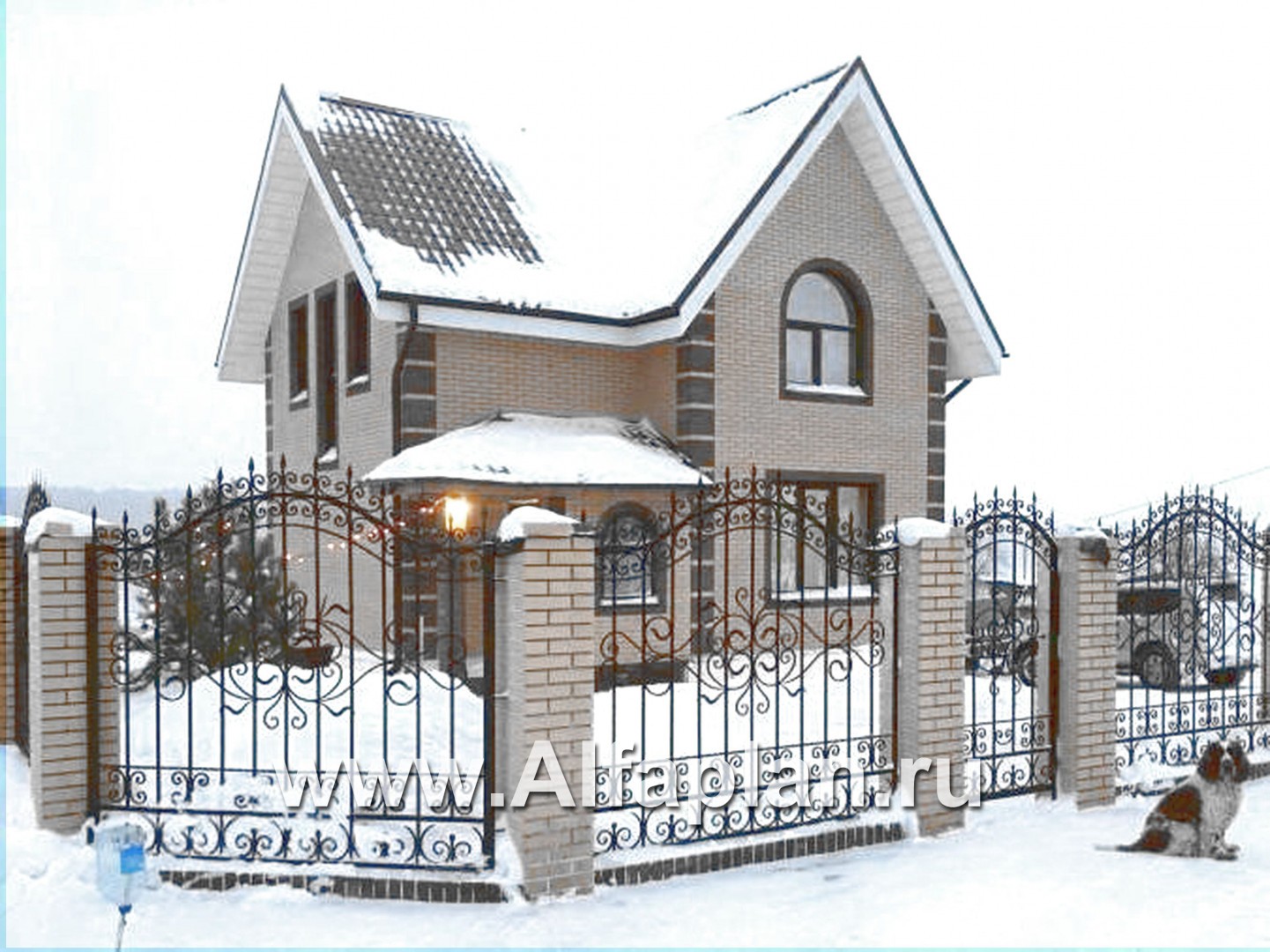 Проекты домов Альфаплан - «Оптима»- красивый дом для загородного отдыха - дополнительное изображение №9